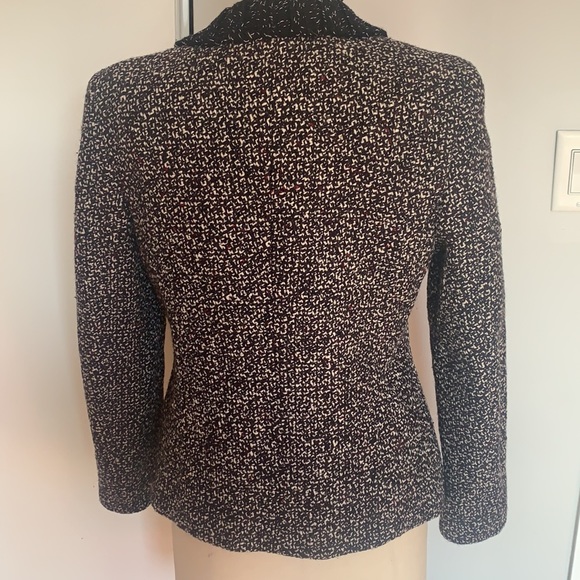 Louis Feraud grey tweed single breasted blazer - Picture 3 of 9